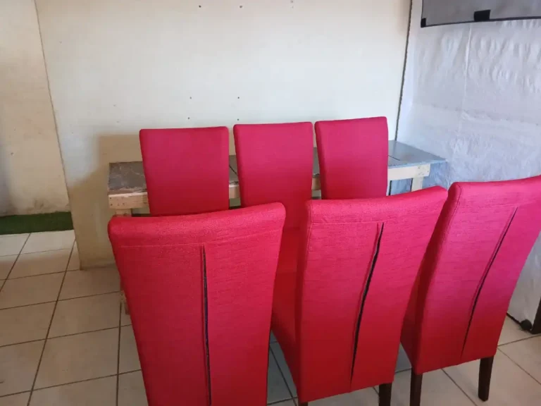 Custom upholstered dining chairs made in Cape Town