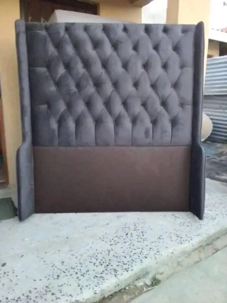 Upholstered single bed headboard made in Cape Town